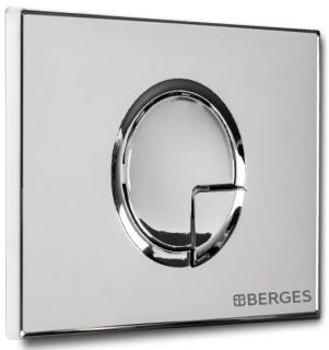 Кнопка смыва Berges Novum хром глянец 040023